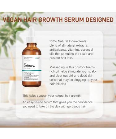 Buy The Ordinary Hair Growth Serum for Men & Women | Vegan Multi-Peptide Formula for Thinning Hair & Volume - 60ml - Buy Online on GoSupps.com