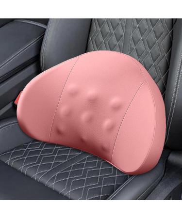 Shakven Car Seat Back Support Lumbar Pillow for Driver - Comfortable Lumbar Support Pillow for Car Ergonomic Back Cushion for Workplace Pink - Buy Online on GoSupps.com