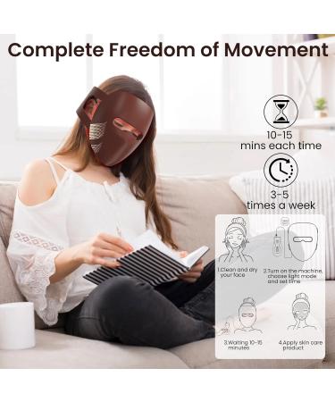 IMICHI 9D LED Face Masks Light Therapy 320 LEDs 4 Colours Red Light NIR Light Therapy Mask for Anti-Ageing Rejuvenation Firming Red Light Mask Face for All Skin Types - Buy Online on GoSupps.com