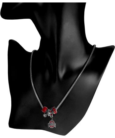 NCAA Ohio State Buckeyes Women's Team Color Euro Bead Necklace - Buy Online on GoSupps.com