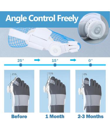 Dukars Bunion Corrector for Men & Women - Adjustable Big Toe Splint for Relief & Orthopedic Hammer Toe Straightener (White) | International Shipping Available - Buy Online on GoSupps.com