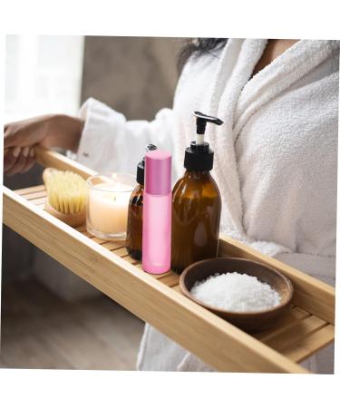 Fomiyes 10-Pack Frosted Roll Bottles for Essential Oils & Perfume | Empty High White Glass Phiole | 8.5x1.8cm Pink Roller Ball Bottles - Buy Online on GoSupps.com