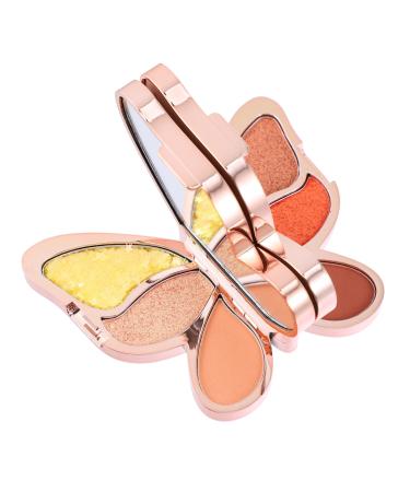 Beavorty Yellow Eyeshadow Girl Eye Shadow 1pc cream eyeshadow creamy blush Woman Eyeshadow Pallet lip gloss girl portable 1 count (Pack of 1) As Shown 3