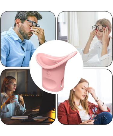Eye Rinse Cup - Portable Eye Flush Kit Silicone Eye Washer | Soft Eye Bath Eye Cleaner Cup with Scale for Eye Washing Refresh and Clean Tired Eyes Pink - Buy Online on GoSupps.com