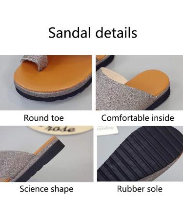 Comfortable Women's Platform Sandals - Orthopedic PU Leather with Flat Sole for Foot Correction - Perfect for Family & Friends - Available in 2 Blue Colors (41 EU) - Buy Online on GoSupps.com
