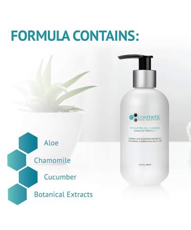 Exfoliating Gel Cleanser with AHAs & Botanicals - 8 oz | International Shipping Available - Buy Online on GoSupps.com