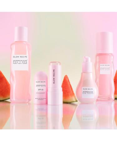 Glow Recipe Skincare Essentials Travel Duo - Watermelon Glow SPF Dew Balm Sunscreen (.58oz) + Niacinamide Dew Drops Serum with Hyaluronic Acid (15ml) - Protect from UVA Rays & Brighten Uneven Skin - Buy Online on GoSupps.com