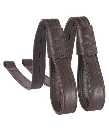 Equinate Slimline Mono Stirrup Leathers Ghost 80 cm Brown