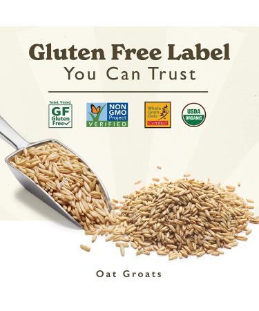 GF Harvest Organic Gluten Free Oat Groats 40oz Bag - 2.5lb (Pack of 1) - Buy Online on GoSupps.com