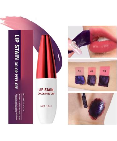 01 Peel Off Lip Stain Lip Gloss Long Lasting Peel Off Lipstick Lip Gloss Matte Water Resistant Long Lasting Grip - Buy Online on GoSupps.com