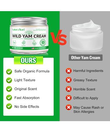Wild Yam Cream for Hormone Balance | Relieve Hot Flashes & Night Sweats | Glass Bottle - Buy Online on GoSupps.com