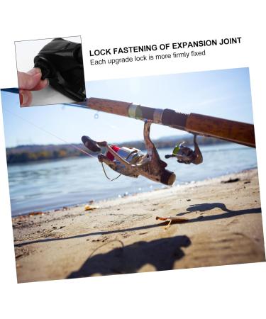 Happyyami 2pcs Fishing Rod Turret Bracket Rod Holder Non-Slip 40X3X1.5CMx3pcs Black Sx3pcs - Buy Online on GoSupps.com