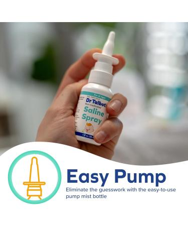 Dr. Talbot's Baby Saline Spray for Nasal Congestion Dry Nose and Mucus Flushing Relief - 1 fl oz - Gentle Pump Mist for All Ages Saline Spray Saline Spray - Buy Online on GoSupps.com