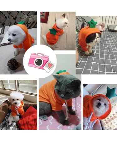Xiaoyu Dog Hoodies - Warm Sweatshirt Coat for Puppies | Autumn Winter Pet Clothing with Fruit Hood & Carrot Design - Buy Online on GoSupps.com