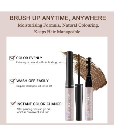 Root Touch Up Light Brown Grey Hair Cover Up Temporary Hair Root Colour Touch Up Semi-Permanent Hair Dye Sweatproof Temporary Brush on Colour Grey Hair Cover Up Touch Up Hair Dye Hair Root Powder - Buy Online on GoSupps.com