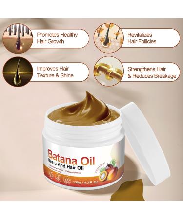 Original Organic Honduras Batana Oil Butter Cream 100% Pure Natural Raw Batana Oil 120g for Hair Growth and Nourishment (120g) - Buy Online on GoSupps.com