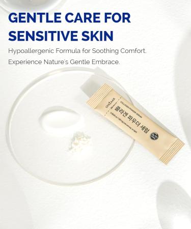 Unizaar Collagen Powder Serum - 100mg*10 | Transform Your Cream with Luxe French Collagen & Vitamin C | Potent Korean Skin Care with Hyaluronic Acid - Buy Online on GoSupps.com