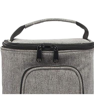 Perfk Portable Organizer for Oral Blinds & Water Fin Storage - Travel & Home Cosmetic Bag - Strong & Stable Handle - Gray - Buy Online on GoSupps.com