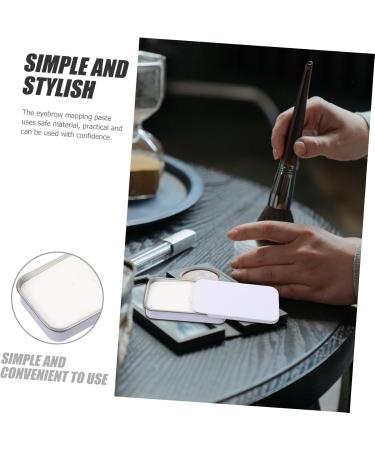 CANIGHT White Eyebrow Mapping Cream Aluminum Box Eyebrow Cream Eyebrow Mapping Paste 1 count (Pack of 1) White - Buy Online on GoSupps.com