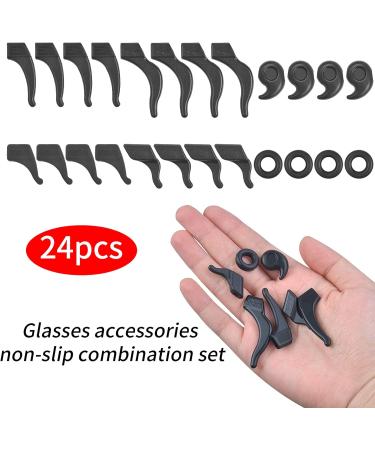 12 Pairs Silicone Anti-Slip Glasses Ear Hooks - Comfortable Holder & Bracket for Reading Glasses Accessories - Buy Online on GoSupps.com
