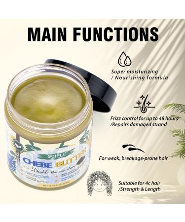 Chebe Butter for Hair Growth & Moisturization - Deep Conditioning Hair Butter for Men & Women | 8.8oz - Buy Online on GoSupps.com