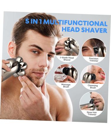 Buy Hemoton Electric Shaver for Men - Versatile Electric Razor Head Shavers & Facial Cleansing Brush - Ideal for Home & Travel - Digital Display & Beard Scissors Included - Buy Online on GoSupps.com
