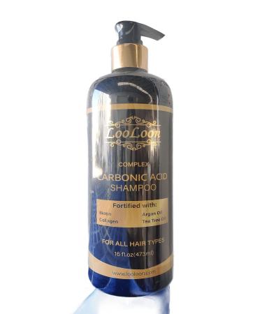 Carbonic Acid Shampoo for Hair Growth with Biotin, Collagen, Tea Tree & Argan Oil - 16 Oz | Anti-Hair Loss Set for Men and Women - Buy Online on GoSupps.com