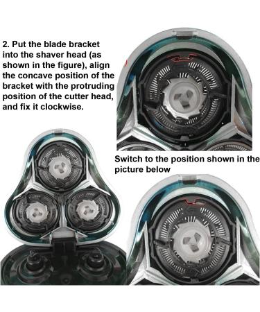 Replacement Head Shavers Easy Install Replacement Shaving Head Widely Use Dry Wet Use for Most Electric Shavers - Buy Online on GoSupps.com