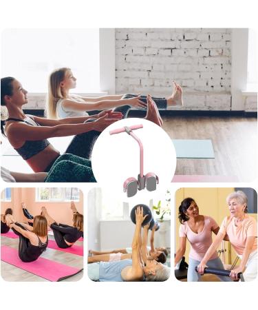 Buy Puller Resistance Rope Fitness Workout Tool | Multi-Functional Stretch Bands with Pedals & Foot Resistance for Abs Arms & Yoga Pink - Buy Online on GoSupps.com