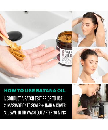 Unrefined Batana Oil for Hair Growth - Authentic Dr Sebi Batana Hair Mask - Organic Natural Hair Growth Oil - 4 oz from Honduras - Buy Online on GoSupps.com
