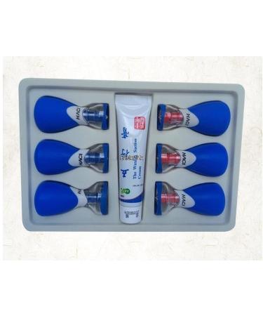 6 Pcs Five Lines of Needle Bipolar Magnet Needle Six Household Cupping Acupuncture Cupping Device Magnetic Therapy
