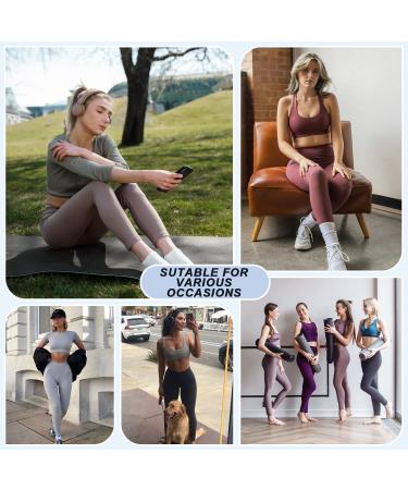 BLONGW Sports Leggings for Women - High Waist Opaque Tummy Control Yoga Gym Fitness Pants in Black - International Shipping Available - Buy Online on GoSupps.com