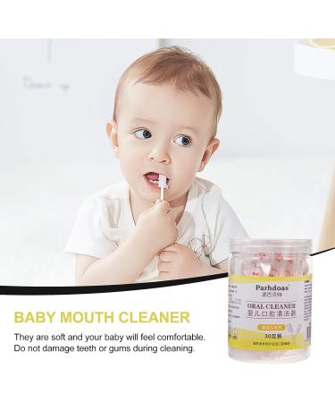 Healifty Baby Wipes and Tongue Cleaner Set - 30pcs Disposable Gauze Toothbrush for Infant Oral Care - Buy Online on GoSupps.com