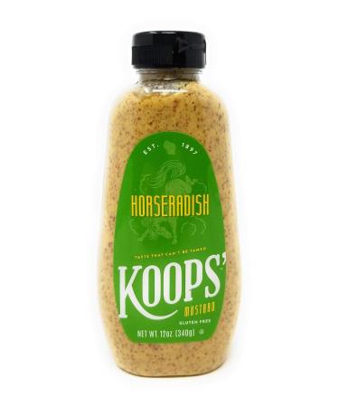 Koops' Horseradish Mustard, 12 oz. Bottle, 3-Pack
