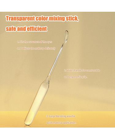 Acrylic makeup palette with stick Cosmetic mixing tray Clear acrylic makeup mixing palette for lipsticks cosmetics highlighter powder - Buy Online on GoSupps.com