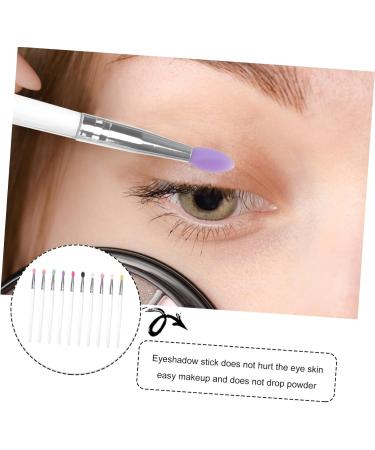 VINTORKY 10pcs Eye Shadow Brush Eyeliner Women Makeup Brush Multi Cleaner Tool Cosmetic Plastic Handle - Buy Online on GoSupps.com
