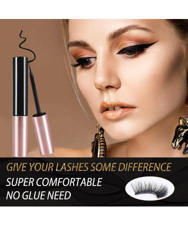 Magnetic Eyelashes Kit - 6D Fake Lashes Set with Eyeliner - Natural Look, Waterproof, Easy to Wear - 5 Pairs - Buy Online on GoSupps.com