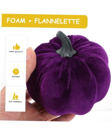 Ciieeo 10 Pcs Flannel Foam Pumpkin Decor Ornament Small Velvet Pumpkins Fabric Jack o Lantern Artificial Vegetable Halloween Pumpkin Diy Pumpkin Models Photo Prop Household Purple Crafts - Buy Online on GoSupps.com
