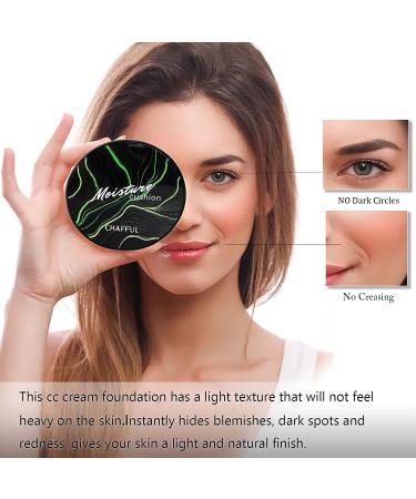 Air Cushion CC Cream - Mushroom Head Foundation & Concealer | Perfect Cover Makeup for All Skin Types (01 Ivory) - Shop Internationally - Buy Online on GoSupps.com