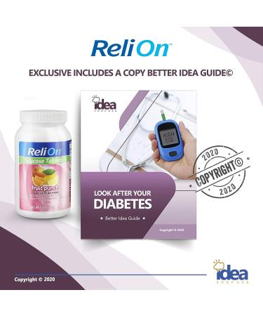 ReliOn Fruit Punch Glucose Tabs (1 Pack 50ct) - Diabetes Management - Buy Online on GoSupps.com