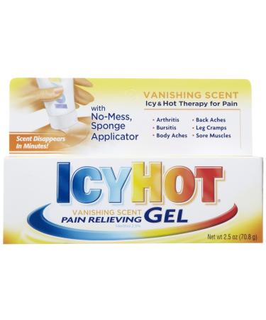 Icy Hot Vanishing Scent Pain Relieving Gel-2.5 oz.