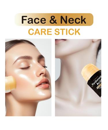 Hyaluronic Acid Neck Facial Care Stick Face Moisturizer with Hyaluronic Acid Lifting & Firming Day & Night Facial Hydrating Serum Balm Stick Nourishing Anti Aging Repair Cream for All Skin Types - Buy Online on GoSupps.com