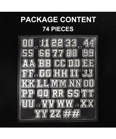 74 Pack Letter Charms for Clog Sandals - Alphabet & Number DIY Shoe Decoration Pins - Black & White - Ideal for Boys, Girls, Teens, Men, Women, and Adults - Buy Online on GoSupps.com