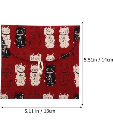 Fomiyes Mini Container Wallet - Portable Napkin Storage & Makeup Holder for Kids | Stylish Period Pad & Coin Bag in Red - Buy Online on GoSupps.com