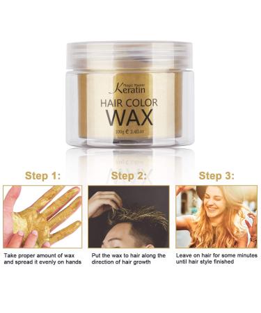 Magic Master Keratin Hair Color Wax - Temporary Golden Hairstyle for Men & Women | Perfect for Parties Festivals & Cosplay - Buy Online on GoSupps.com