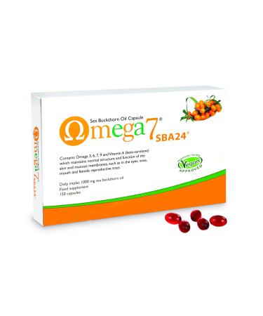 Omega 7 Sea Buckthorn Oil 150 Capsules 150 Count (Pack of 1)