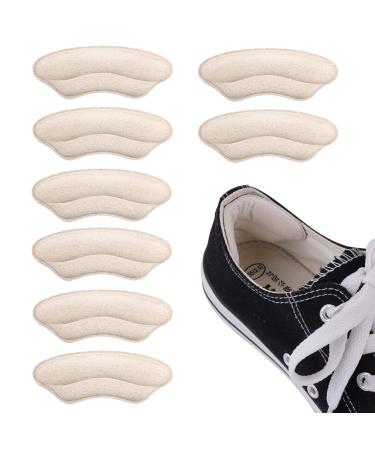 Molain 4 Pairs Heel Cushion Pads Stickers Shoe Grips Insoles Self-Adhesive Heel Liner Invisible Shoes Inserts for Loose Shoes Women Men Foot Care Protector Anti Rubbing Blisters (Skin Color) Style C