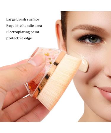 Foundation Brush Professional Curved Head Large Surface Thick Dense Hair Exquisite Handle Multifunctional for Liquid Foundation BB Cream (55# foundation brush + champagne gold 55# foundation brush + champagne gold liquid + box - Buy Online on GoSupps.com