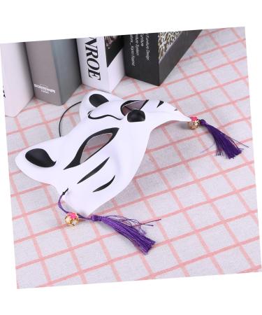 Vintorky Japanese Animal Masks - Cat & Fox Half Face Cosplay for Carnival & Halloween Decorations - Buy Online on GoSupps.com