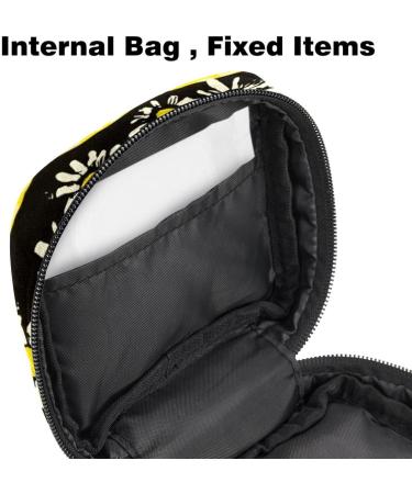 MUOOUM Menstrual Pad Pockets with Zipper - Women's Tampon Organizer (Golden Butterfly Lotus) - 4.7x6.6x6.6 in - Buy Online on GoSupps.com